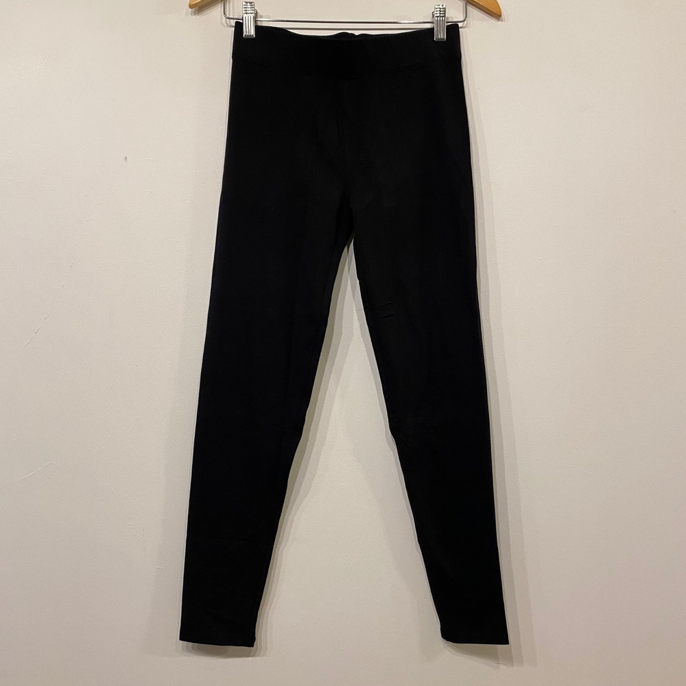 Ann Taylor Factory Womens Black Cotton Blend Stretch Leggings Size M